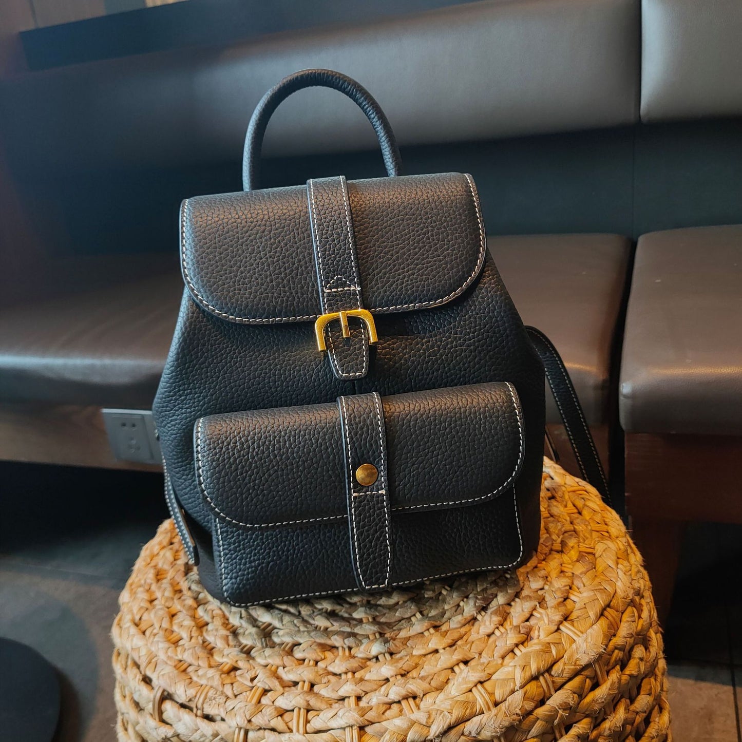 Women's Leather Trendy Soft First Layer Cowhide Backpacks