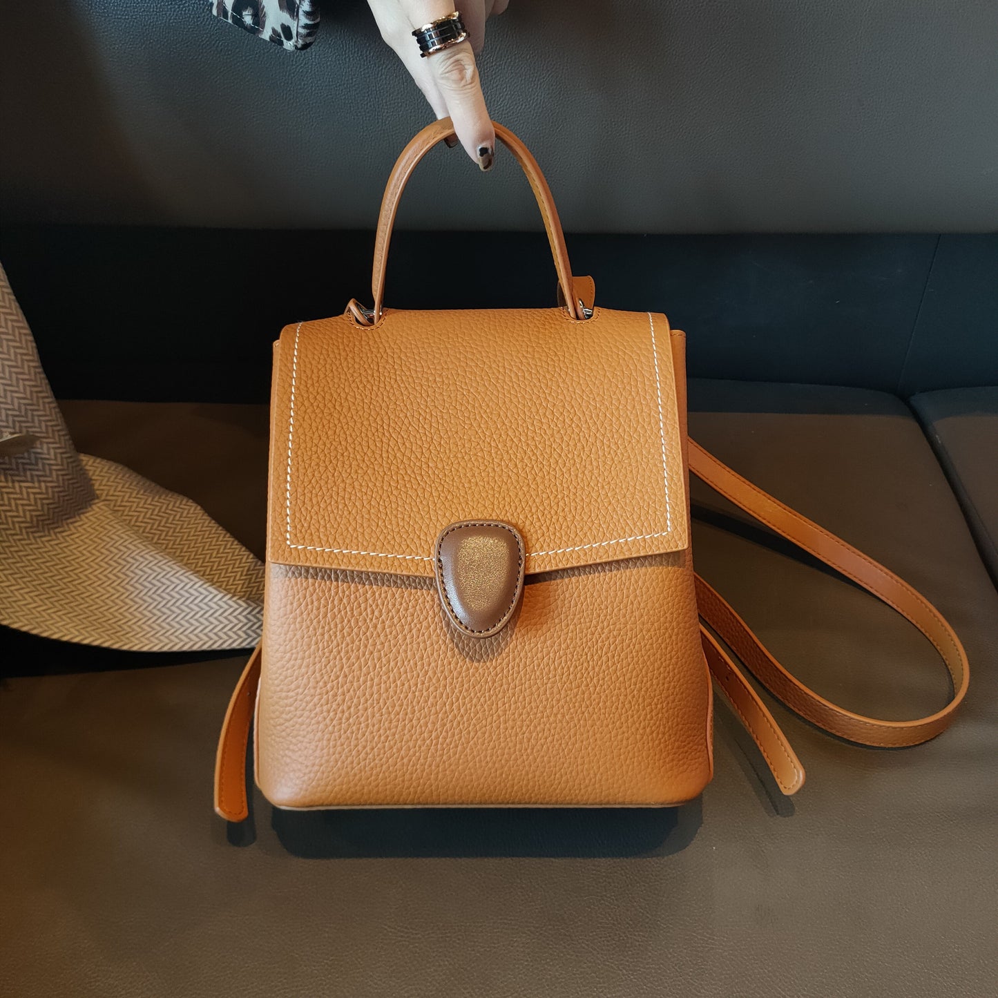 Women's Leather Fashion First Layer Cowhide Korean Bags