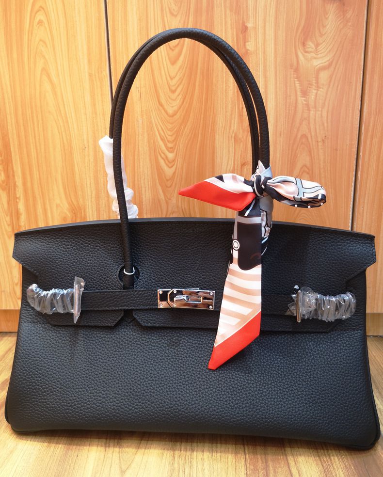 Genuine Leather Underarm Retro Style Horizontal Bags