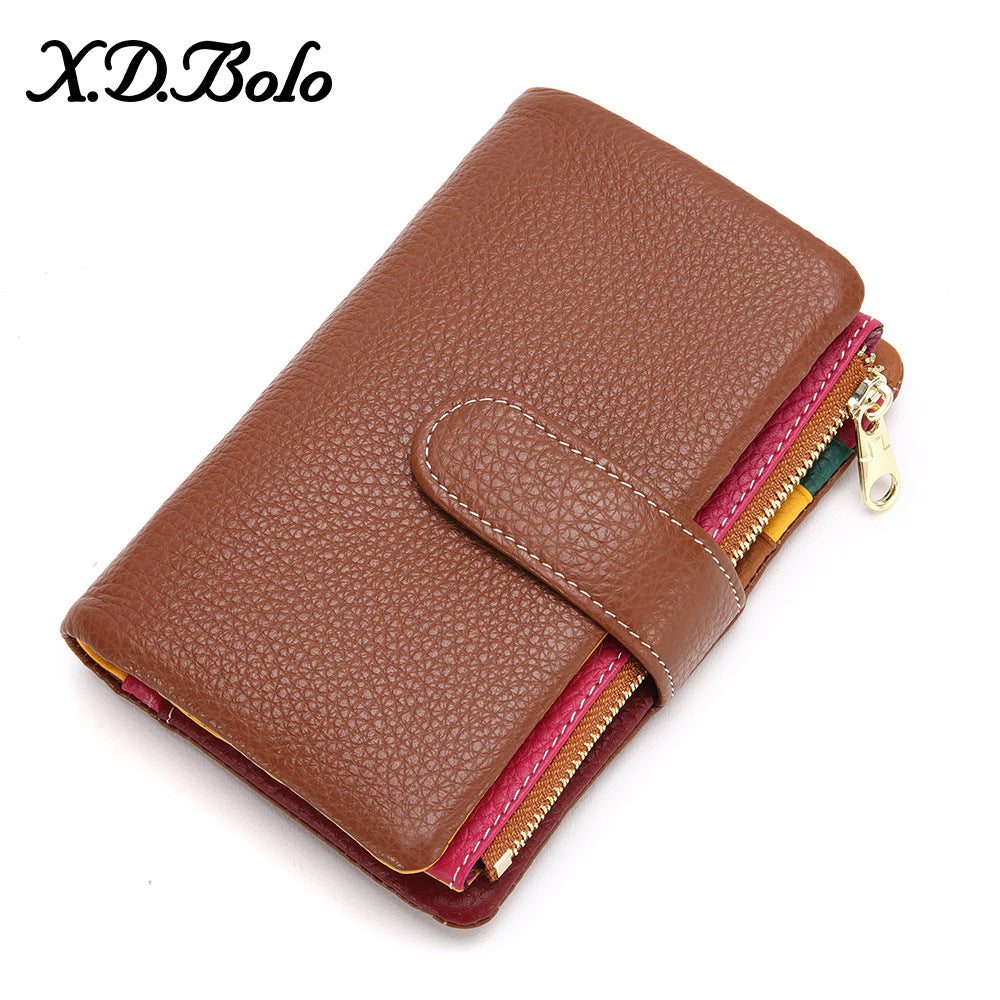 Women's Fashion Zipper Hasp Korean Style Ladies Wallets