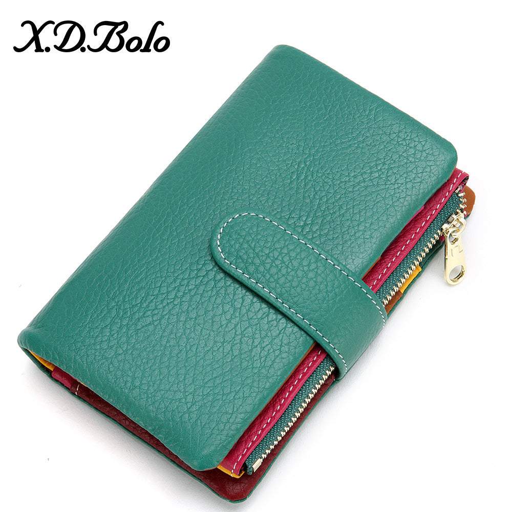 Women's Fashion Zipper Hasp Korean Style Ladies Wallets