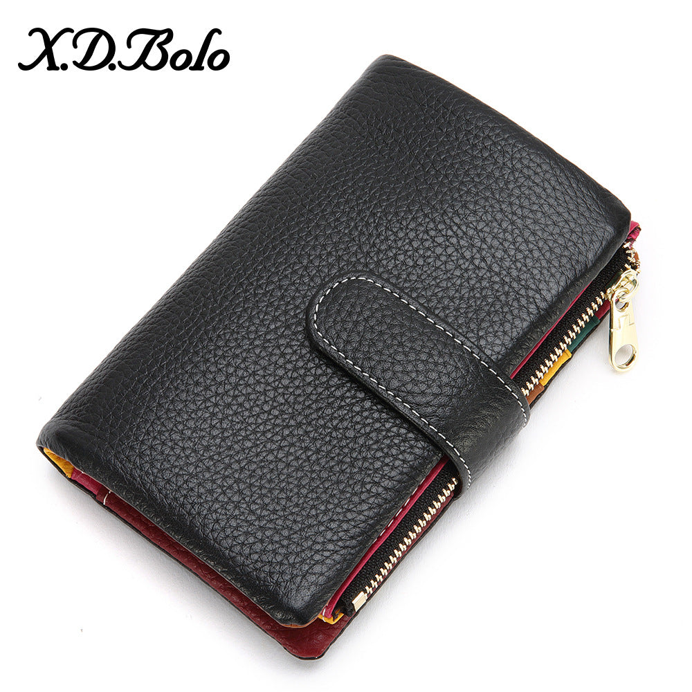 Women's Fashion Zipper Hasp Korean Style Ladies Wallets