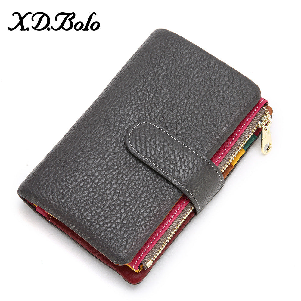 Women's Fashion Zipper Hasp Korean Style Ladies Wallets