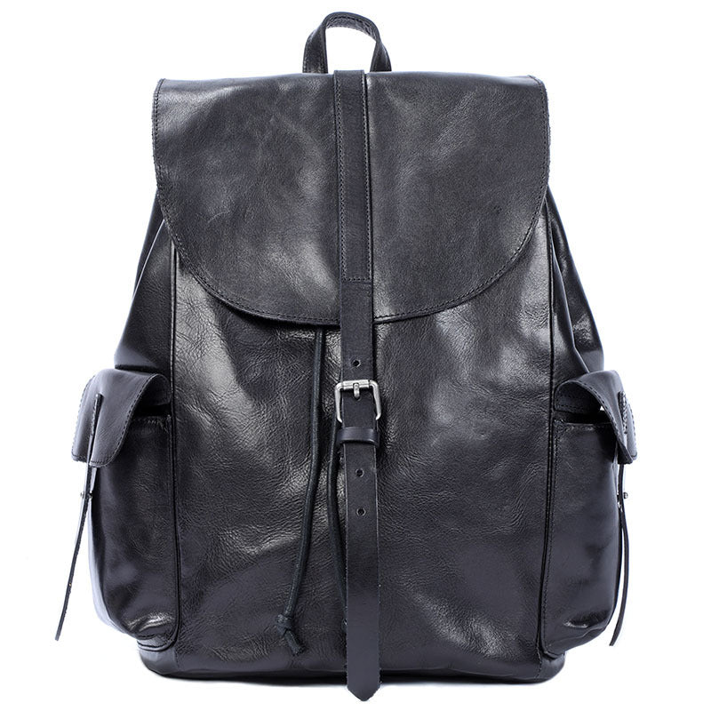 Women's & Men's & First Layer Leather Large Capacity Versatile Backpacks