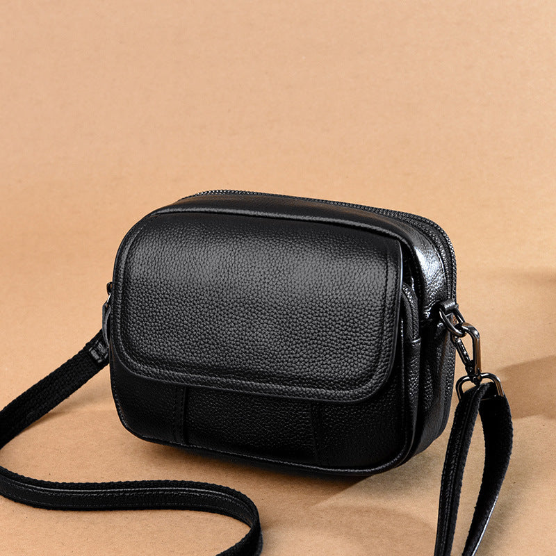 Women's Leather Trendy Fashion Joker Layer Cowhide Shoulder Bags
