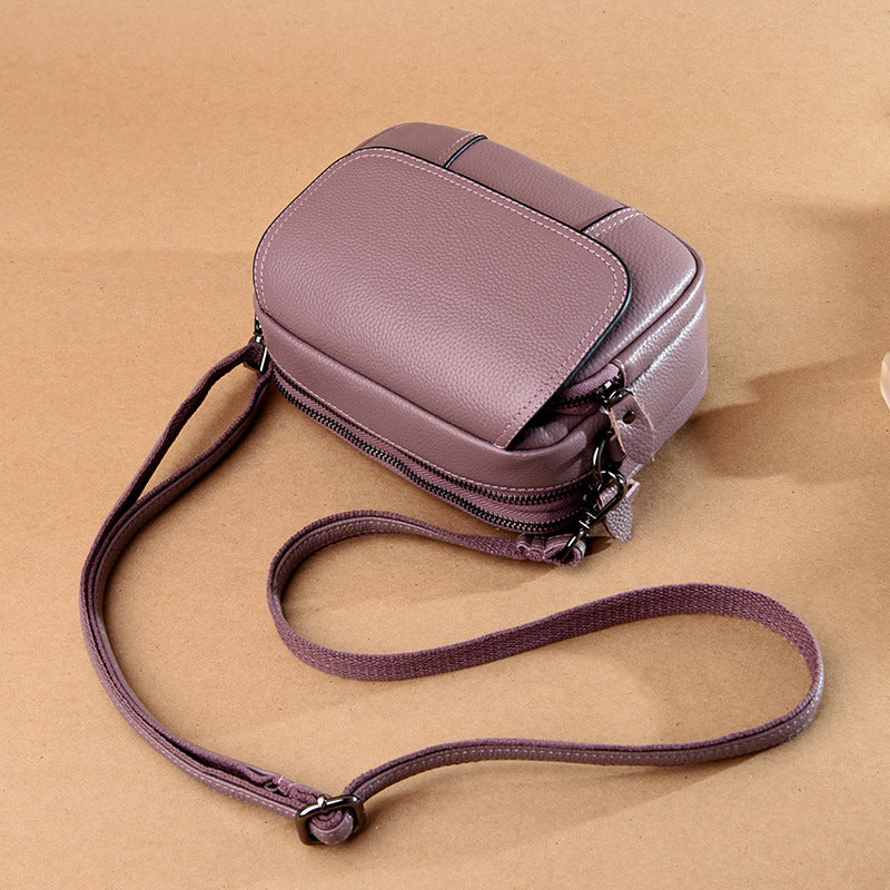 Women's Leather Trendy Fashion Joker Layer Cowhide Shoulder Bags