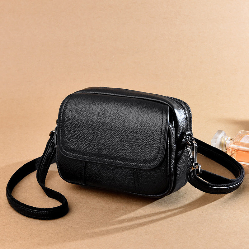 Women's Leather Trendy Fashion Joker Layer Cowhide Shoulder Bags