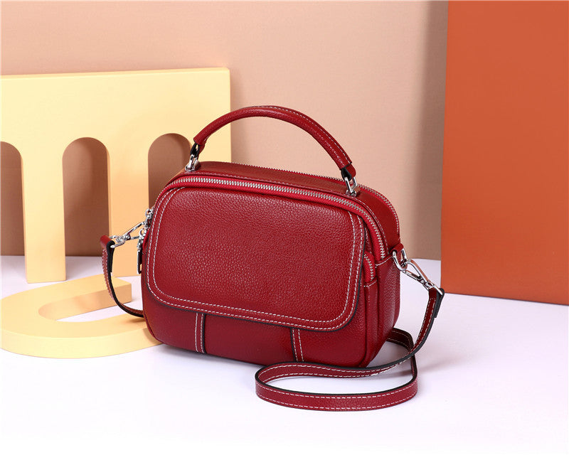 Women's Genuine Leather Fashion Top Layer Cowhide Shoulder Bags