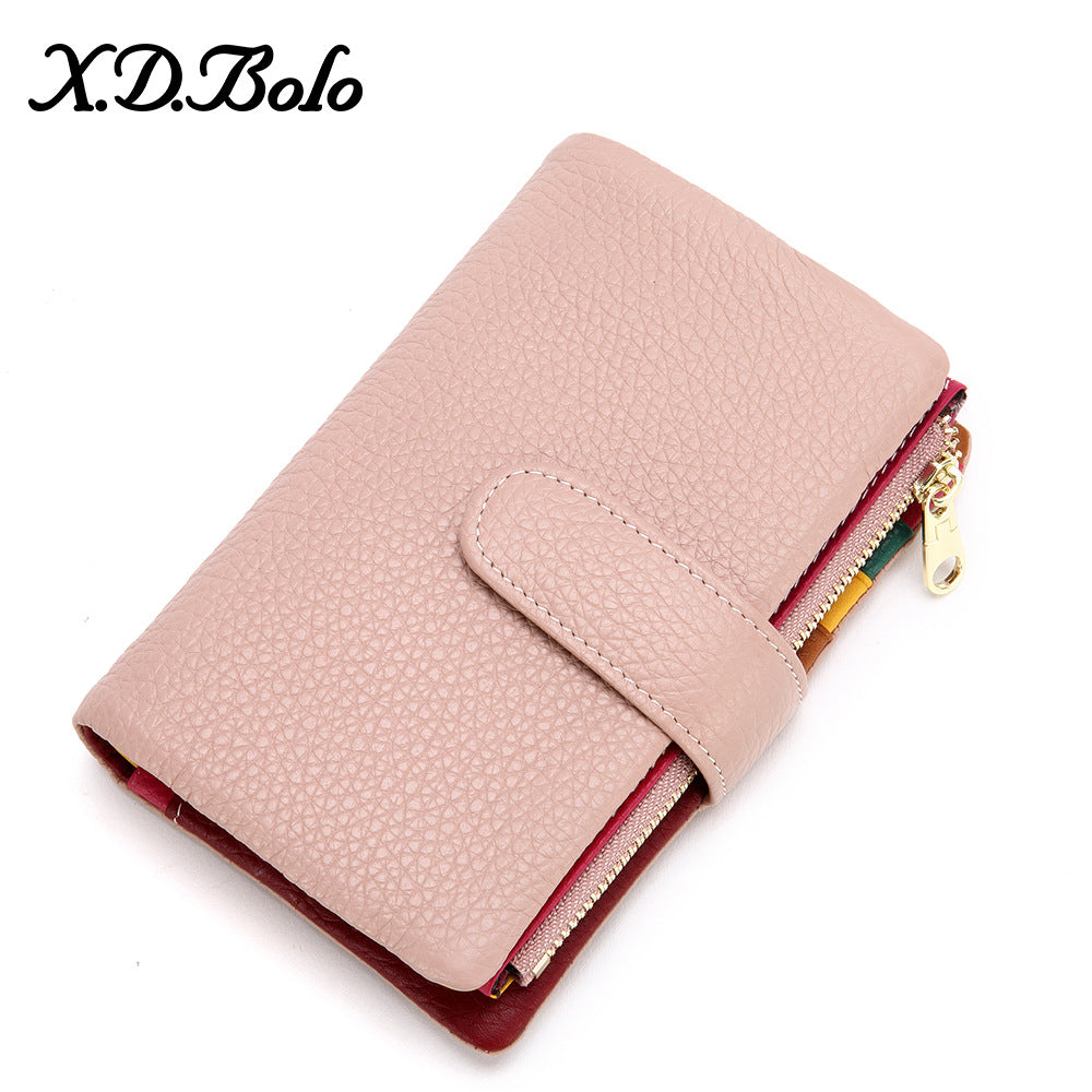 Women's Fashion Zipper Hasp Korean Style Ladies Wallets