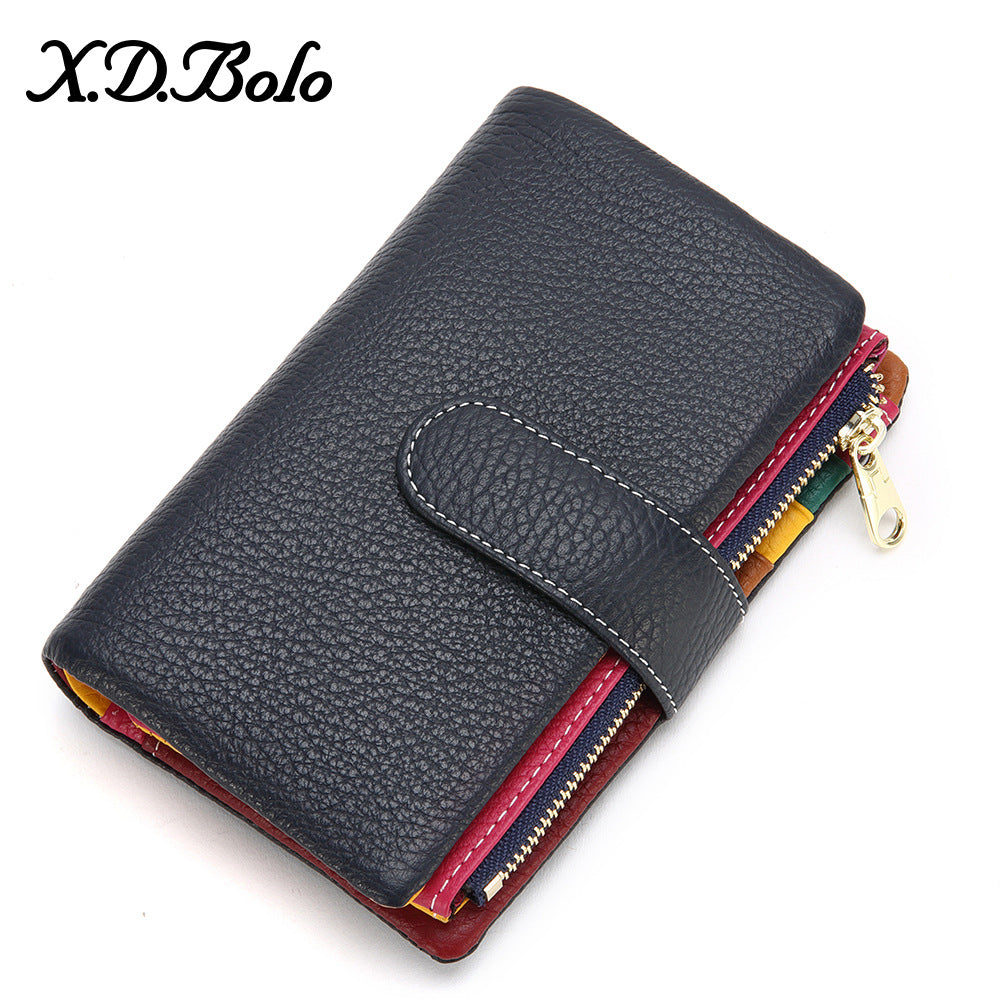 Women's Fashion Zipper Hasp Korean Style Ladies Wallets