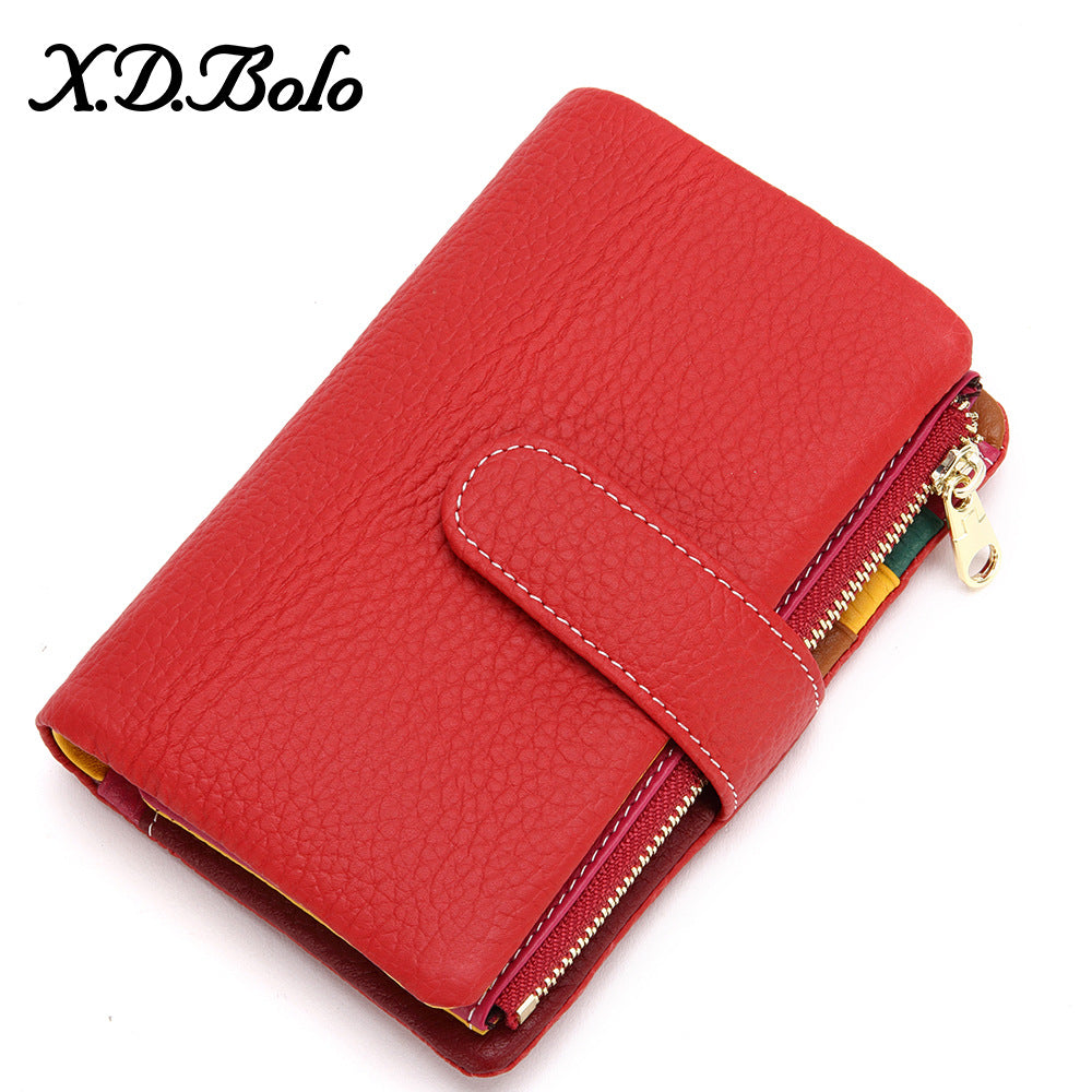 Women's Fashion Zipper Hasp Korean Style Ladies Wallets