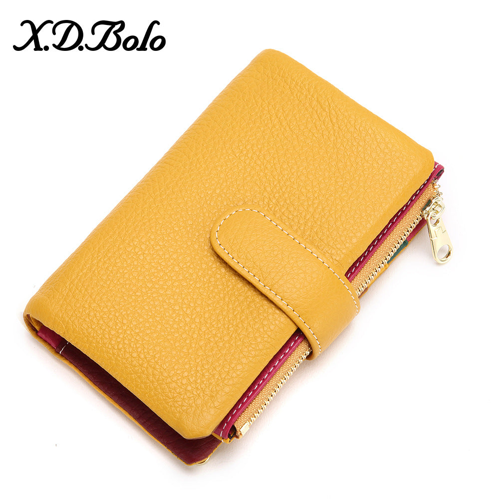 Women's Fashion Zipper Hasp Korean Style Ladies Wallets