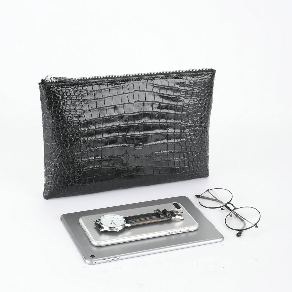 Men's Fish Belly Clutch Envelope Genuine Leather Men's Handbags