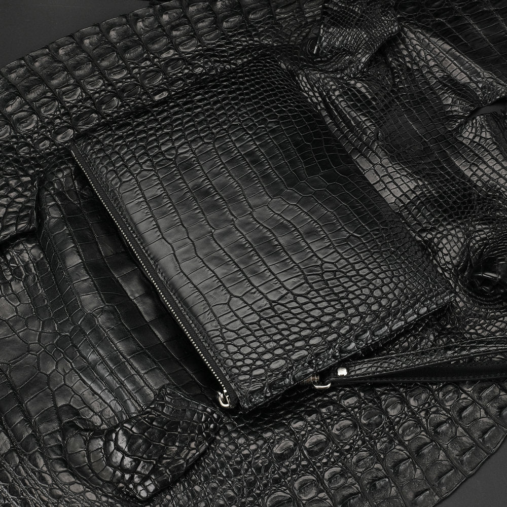 Men's Fish Belly Clutch Envelope Genuine Leather Men's Handbags