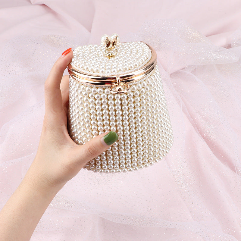 Unique Portable Pearl Hand Dinner Niche Evening Bags