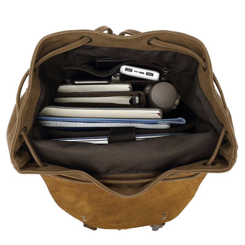 Fashion Portable Canvas Trendy Large Capacity Backpacks