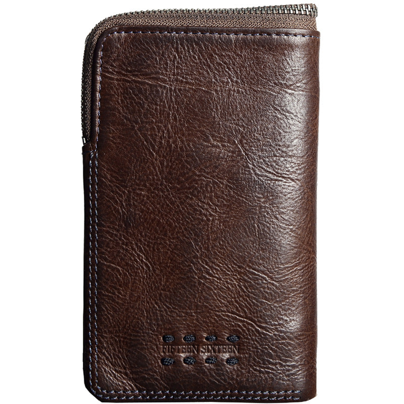 Men's Short Leather Hand Vegetable First Layer Men's Wallets