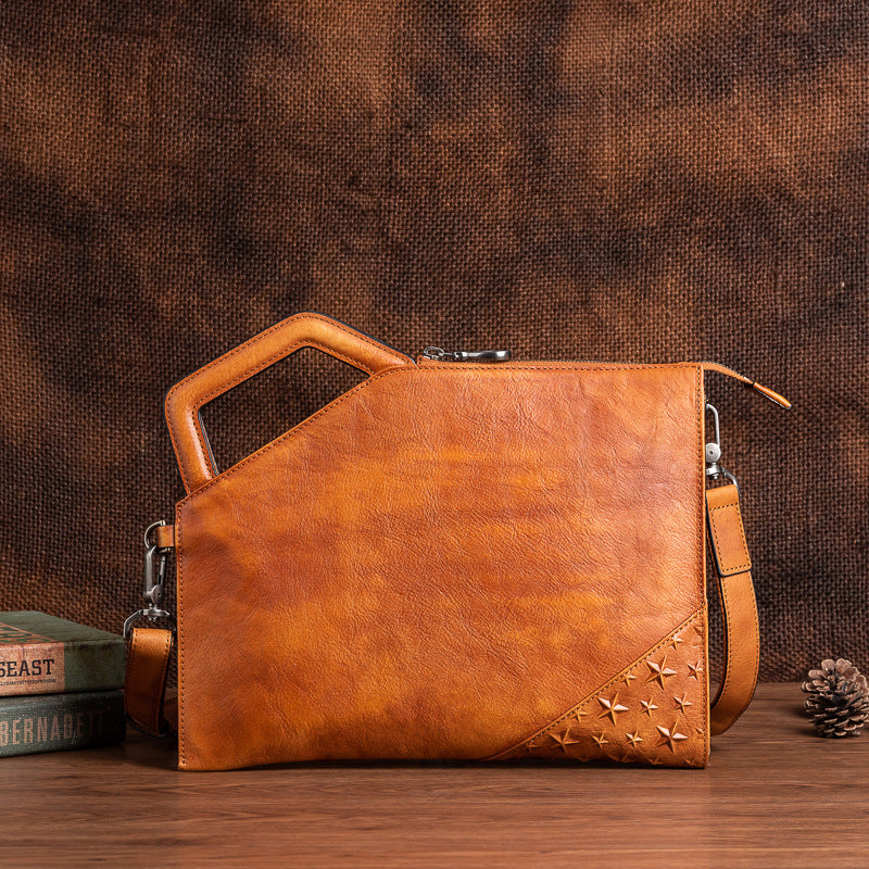 Personalized Patterns Vintage Painted Tree Height Men's Handbags