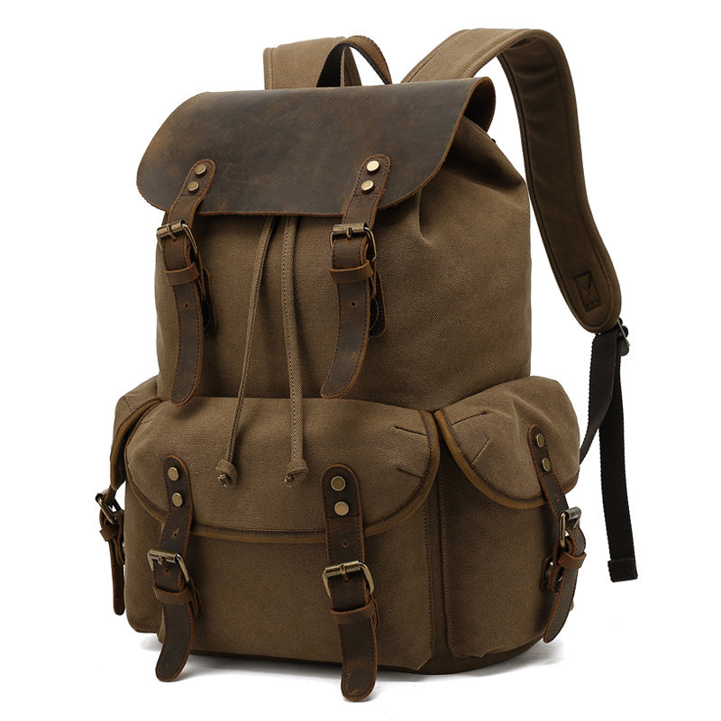 Fashion Portable Canvas Trendy Large Capacity Backpacks