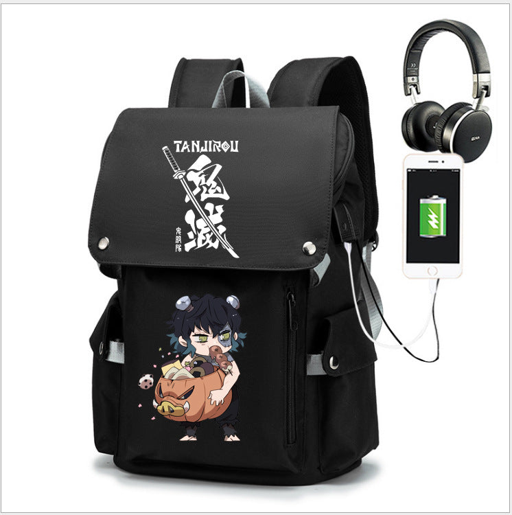 Men's Anime Peripheral No Junior High Oxford Backpacks