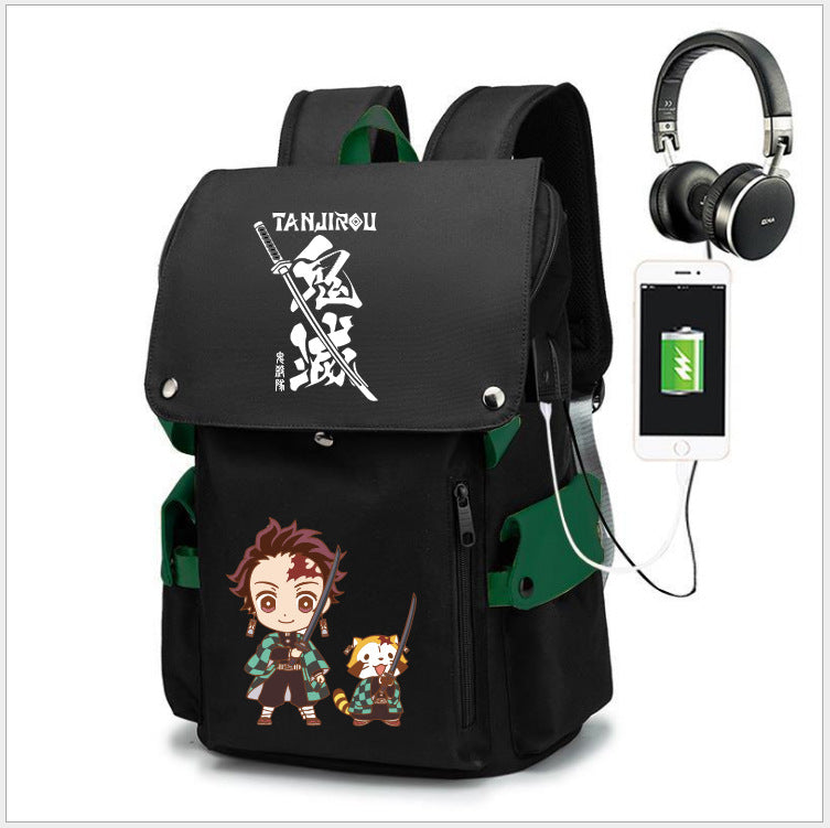Men's Anime Peripheral No Junior High Oxford Backpacks