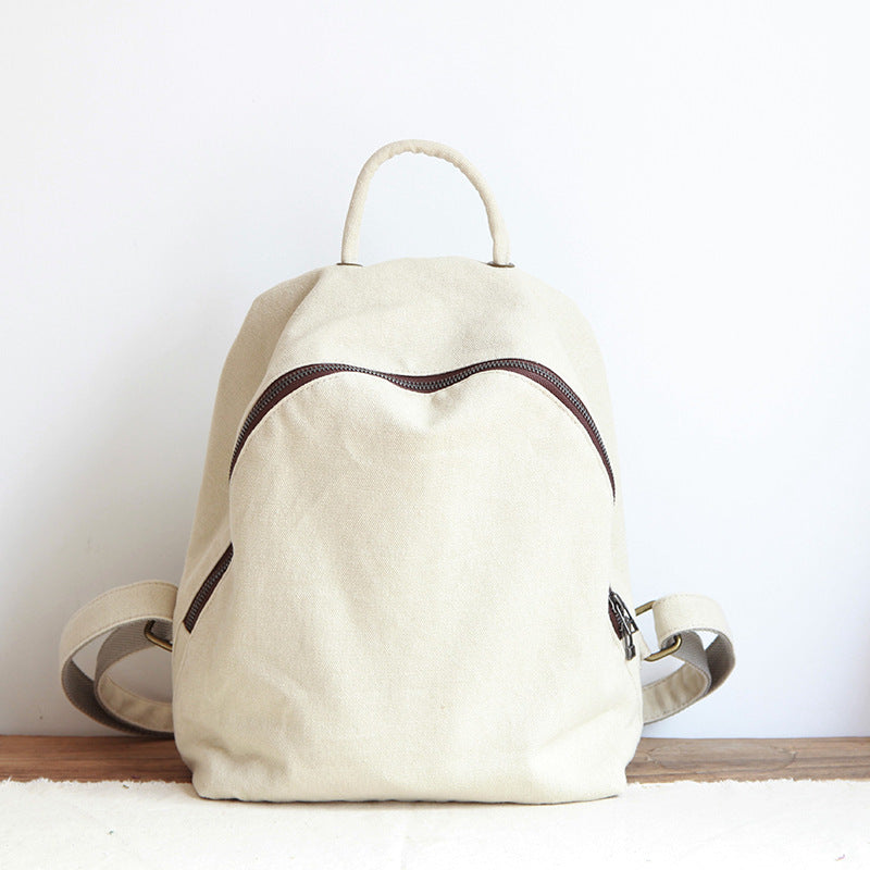 Women's Niche Canvas Leisure Fresh College Style Backpacks
