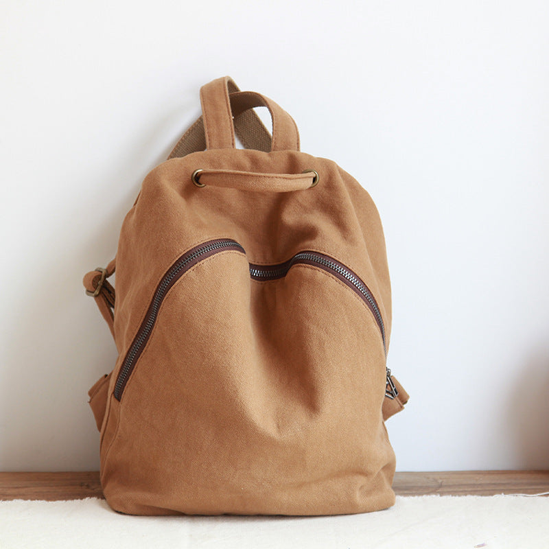 Women's Niche Canvas Leisure Fresh College Style Backpacks