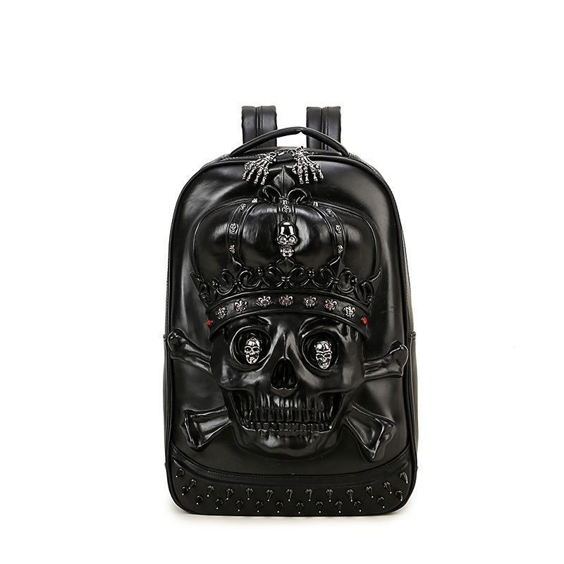 Durable Men's Classy Creative Skull Waterproof Backpacks
