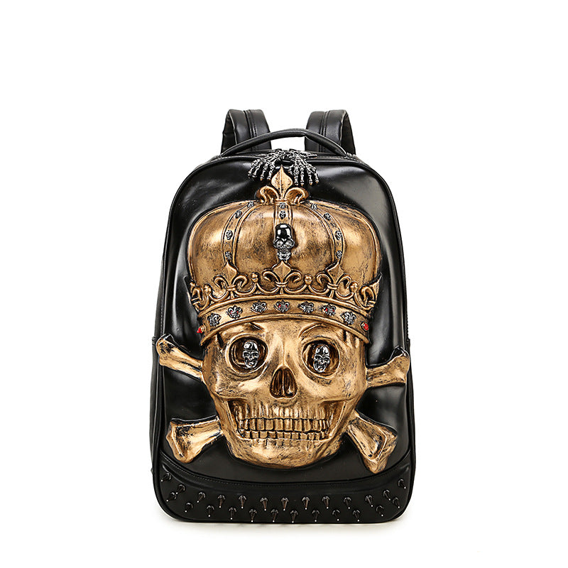 Durable Men's Classy Creative Skull Waterproof Backpacks