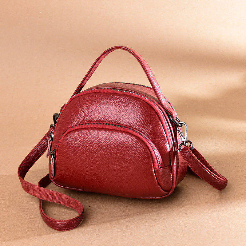Genuine Leather Female Lady Shell Fashionable Shoulder Bags