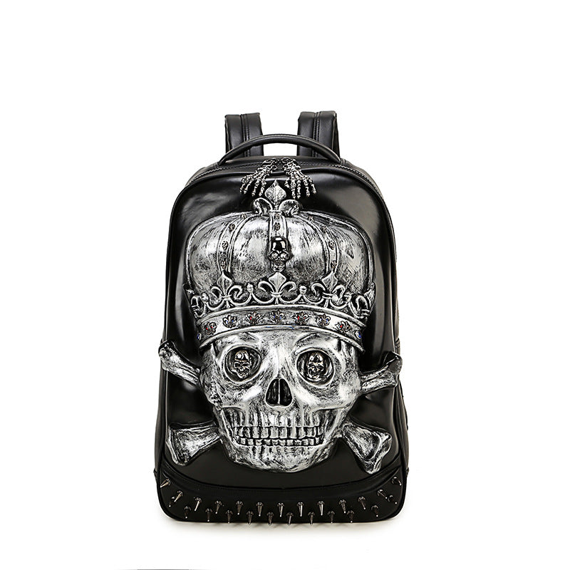Durable Men's Classy Creative Skull Waterproof Backpacks