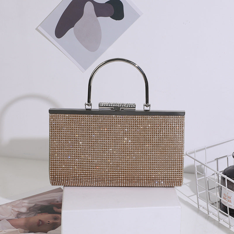 Dinner Fashion Clutch Double-sided Diamond Matching Evening Bags