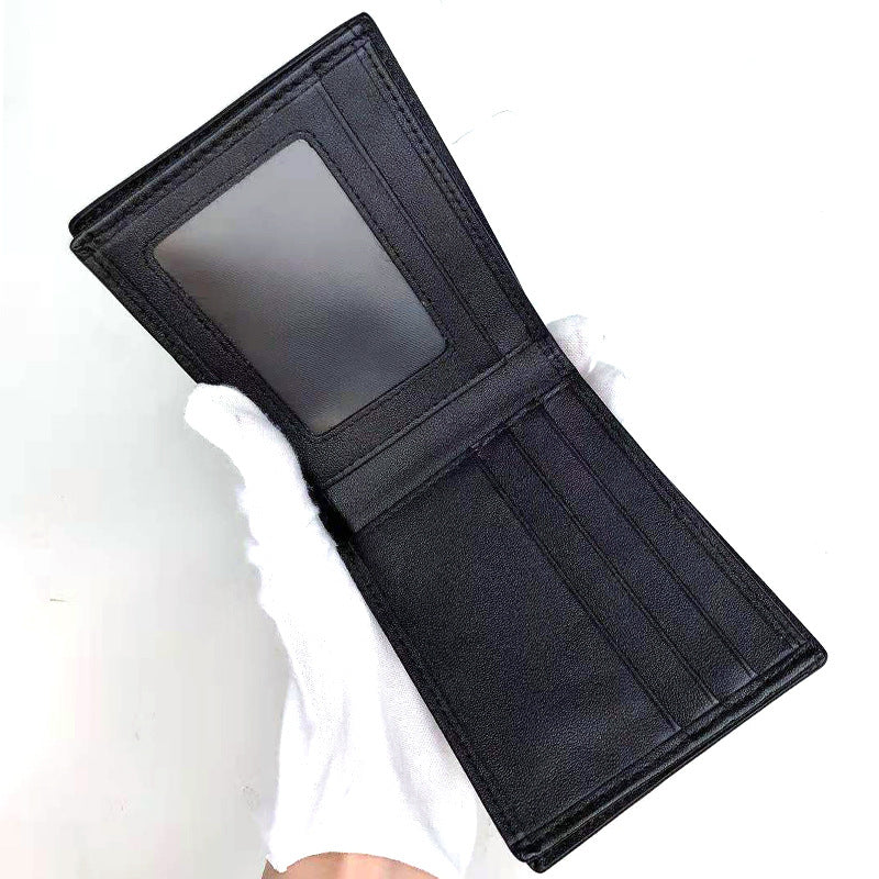 Men's Crocodile Leather Business Short Multiple Slots Men's Wallets