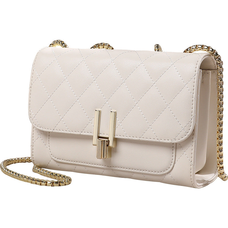 Women's Genuine Leather Rhombus Chain Fashion Bags