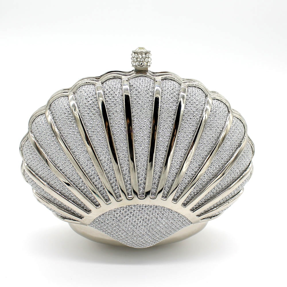 Fashion Glitter Diamond Shell Banquet Clutch Handbags