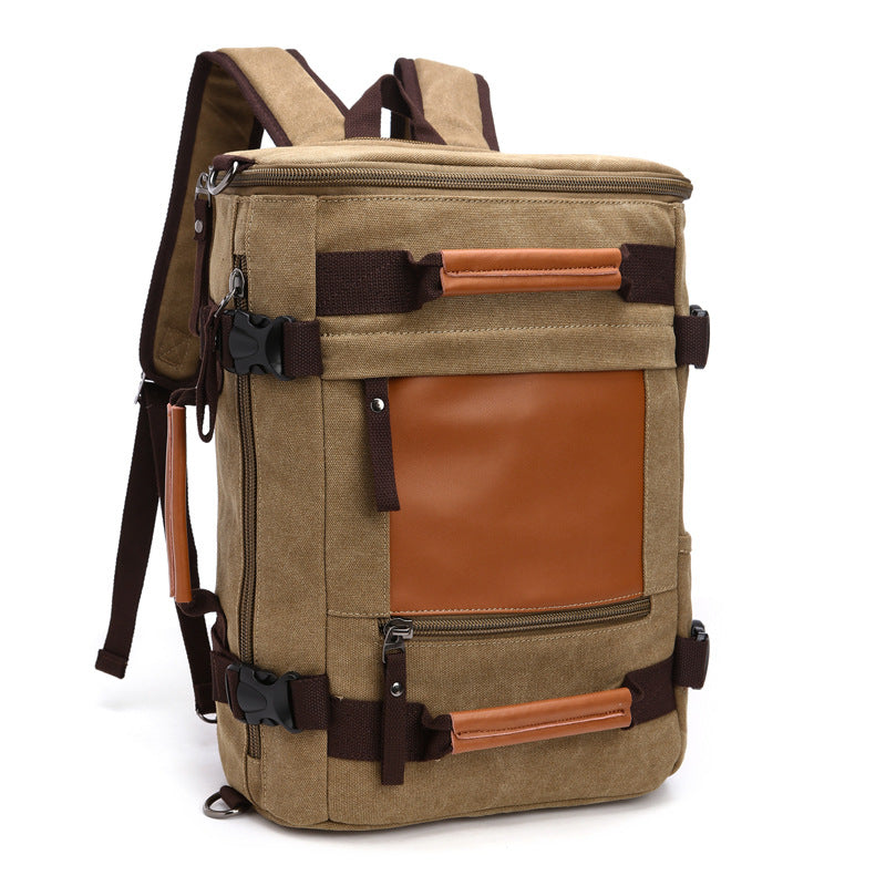 Women's & Men's & Portable Single Double Back Canvas Backpacks