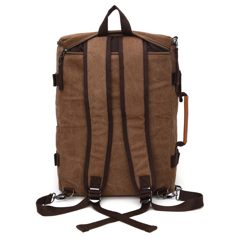 Women's & Men's & Portable Single Double Back Canvas Backpacks