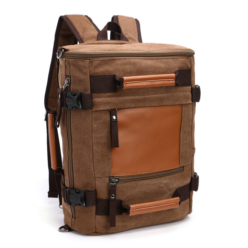 Women's & Men's & Portable Single Double Back Canvas Backpacks