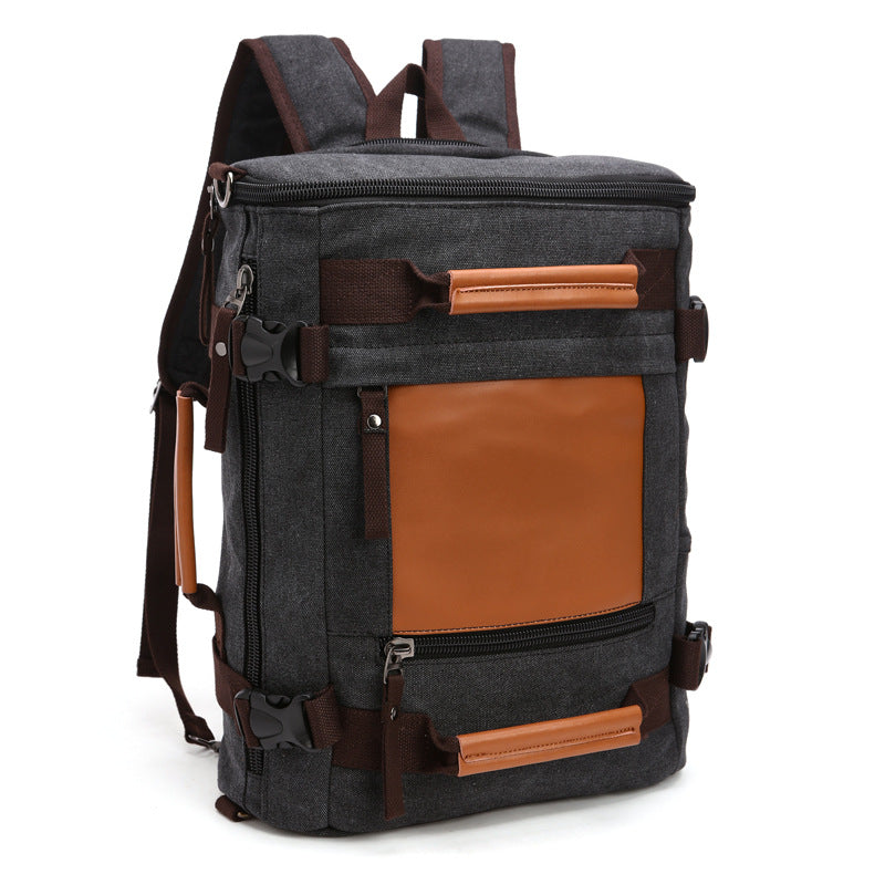 Women's & Men's & Portable Single Double Back Canvas Backpacks