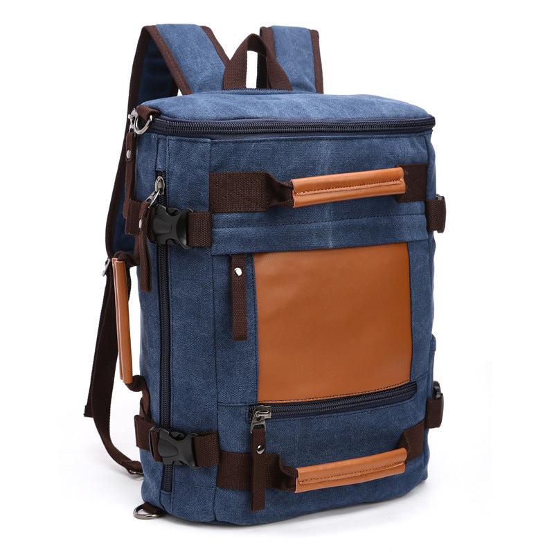 Women's & Men's & Portable Single Double Back Canvas Backpacks