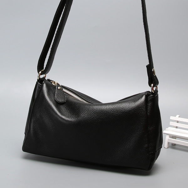 Women's Genuine Leather Simple First Layer Cowhide Shoulder Bags