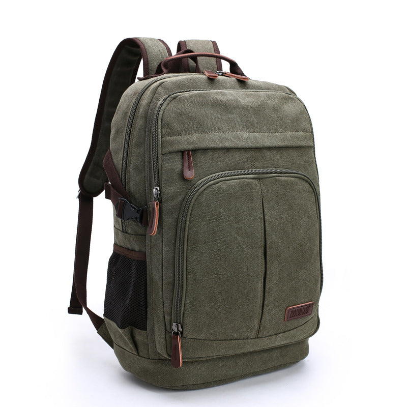 Innovative Large Capacity Washed Canvas Leisure Backpacks