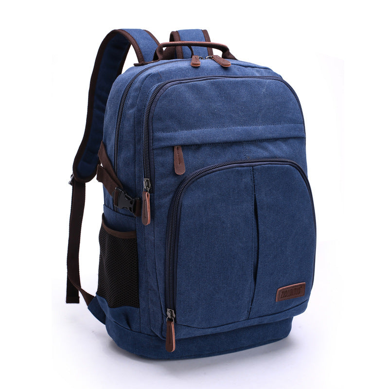 Innovative Large Capacity Washed Canvas Leisure Backpacks