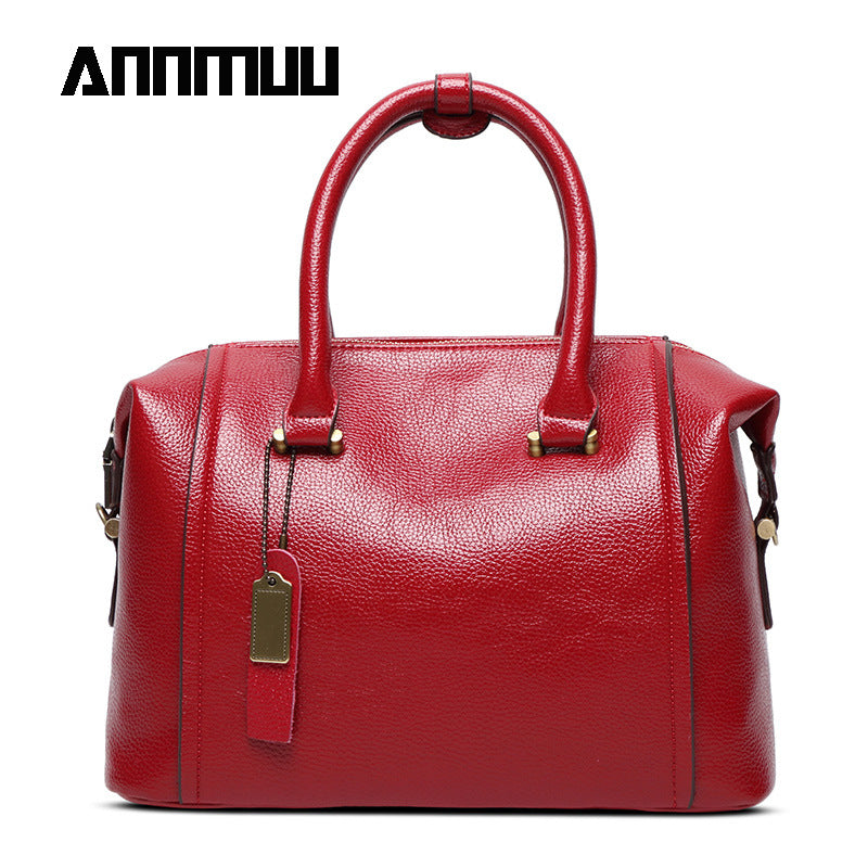 Women's Spring Pillow Trendy Leather Hand Holding Handbags
