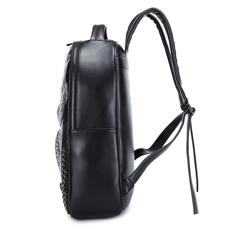 Women's Fashion Owl Animal Head Computer Book Sports Backpacks