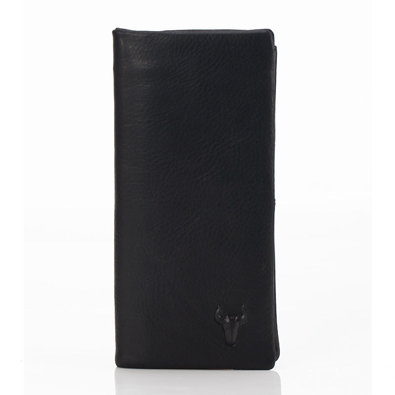 Men's Leather Long Genuine Soft Cowhide Multiple Men's Wallets