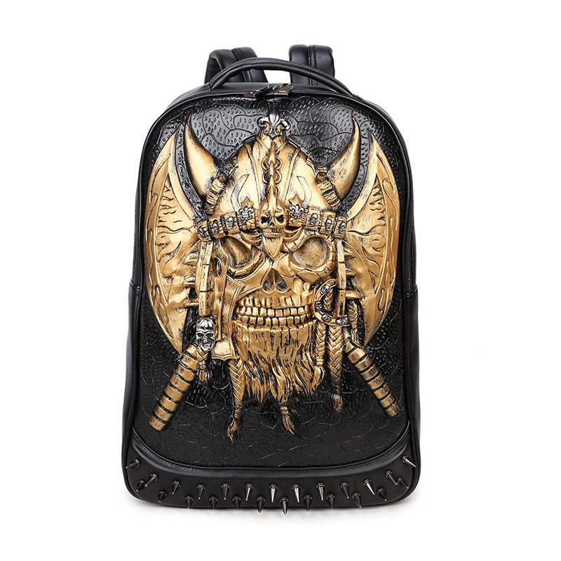 Men's Trend Creative Punk Computer Three-dimensional Halloween Backpacks