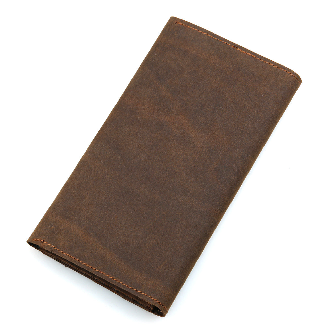 Men's Retro Personalized Long Genuine Leather Crazy Men's Wallets