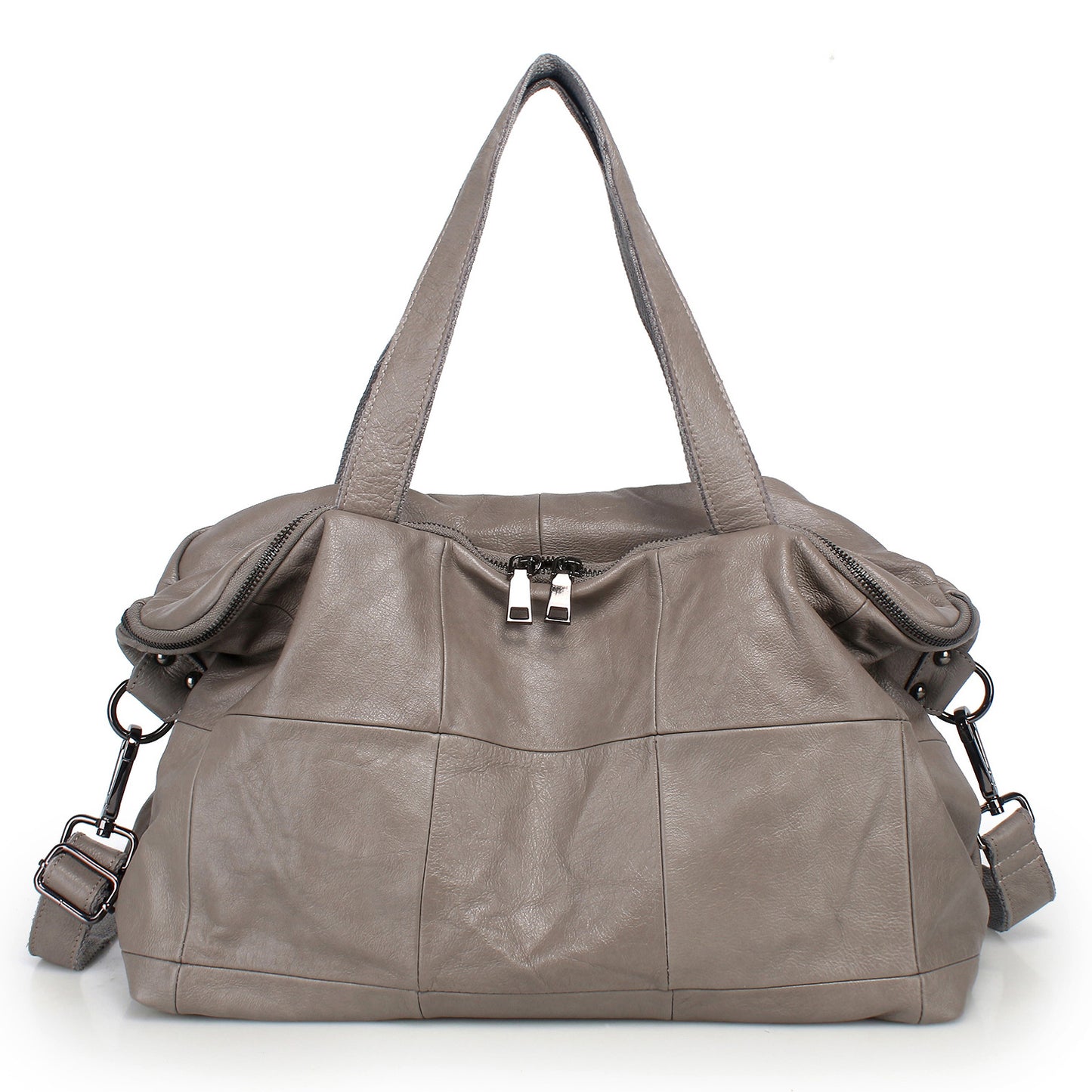 Women's Capacity Korean Style First Layer Cowhide Shoulder Bags