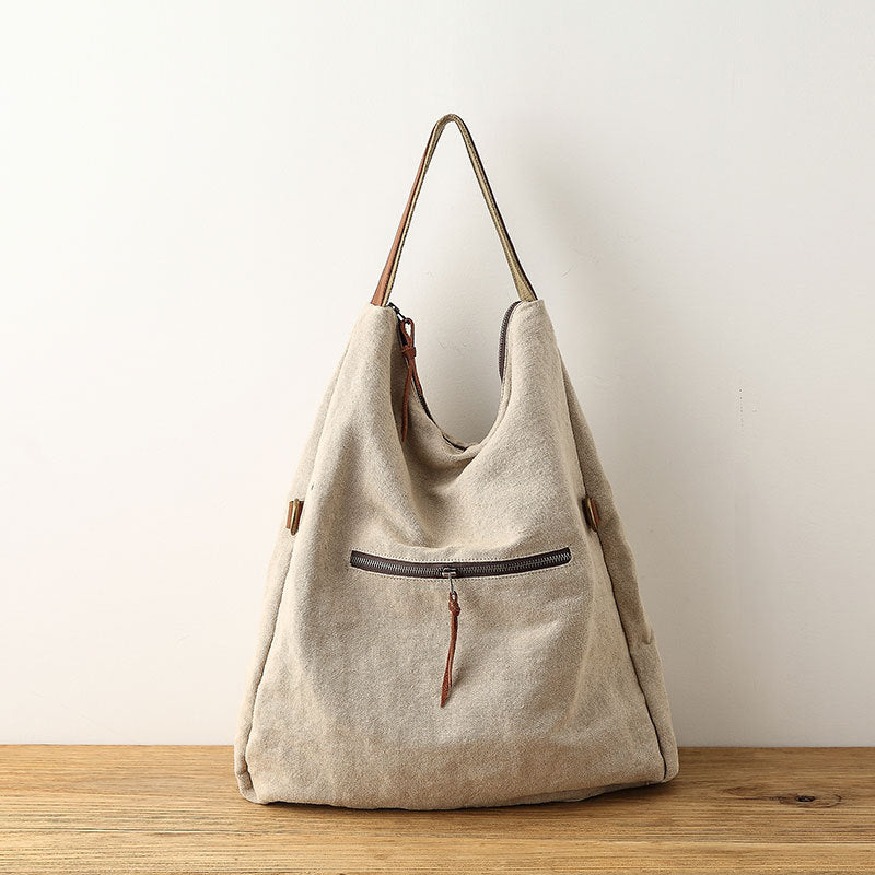 Women's Cloth Canvas Retro Cotton Linen Simple Shoulder Bags